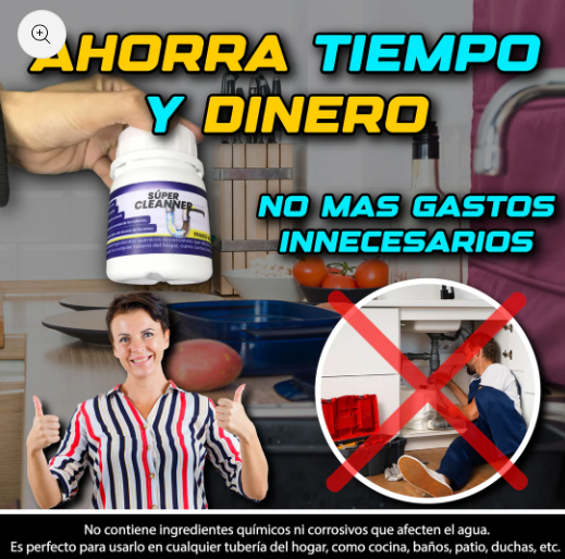 Super Cleaner - Desatorador en Polvo Multifuncional