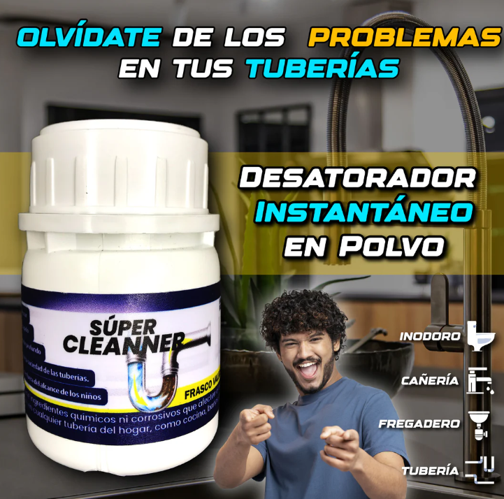 Super Cleaner - Desatorador en Polvo Multifuncional