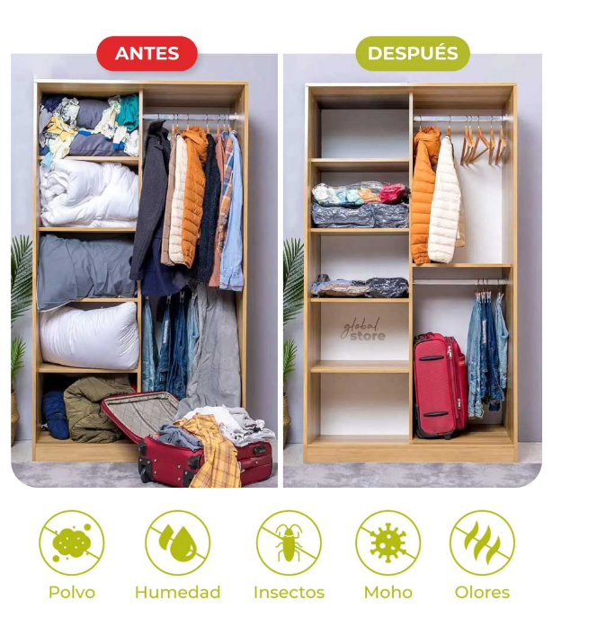 Bolsas al Vacío Pack de 6 + Succionador GRATIS