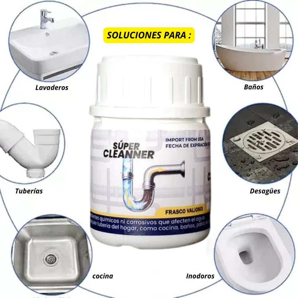Super Cleaner - Desatorador en Polvo Multifuncional