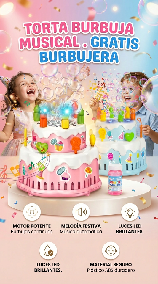 TORTA BURBUJERA MUSICAL PREMIUN