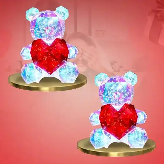 2 unidades: Oso Brillante con Corazón