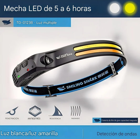 LINTERNA LED FRONTAL CON SENSOR