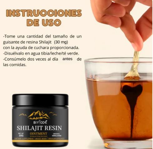 Shilajit 100% Fuente de Energía Vital del Himalaya